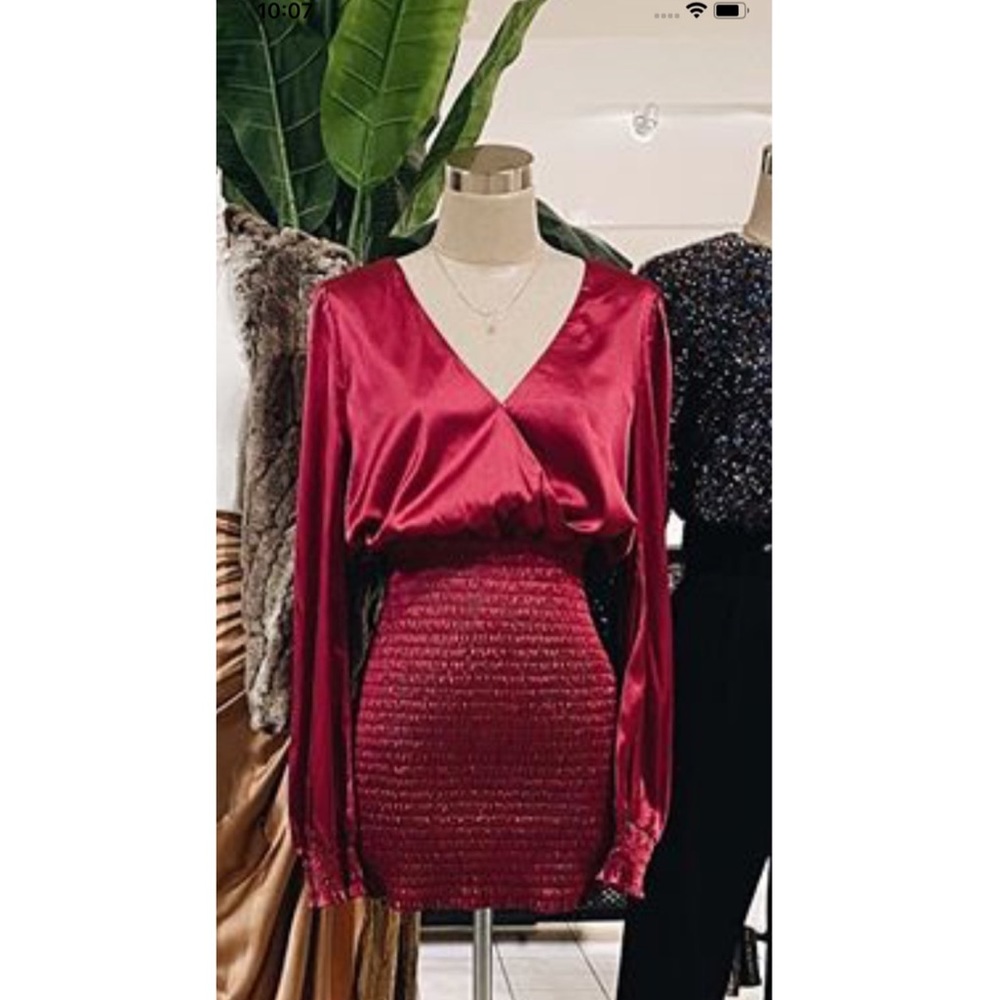 New dress wine color